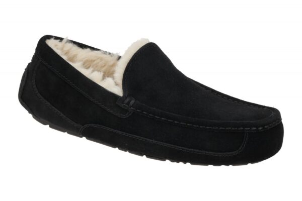 UGG ASCOT 1101110 blk schwarz - bequeme Slipper f?r Herren