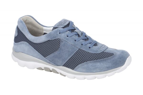 Gabor ROLLINGSOFT 46.966.26 hell-blau - bequeme Halbschuhe f?r Damen