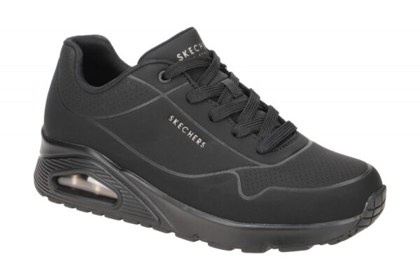 Skechers UNO 73690 BBK schwarz - sportliche Halbschuhe f?r Damen