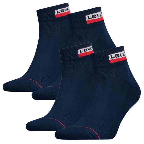 4 Paar Levis 144NDL Mid Cut SPRTWR L Unisex Socken Strümpfe 902011001