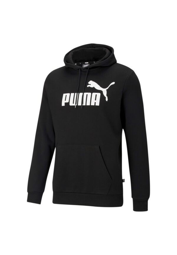 PUMA ESS Hoody FL Big Logo Herren Sweatshirt Kapuzenpullover 586686 01 schwarz