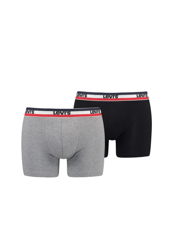 Levi's Sportswear Logo Herren Boxershorts Unterwäsche aus Bio-Baumwolle im 2er P...