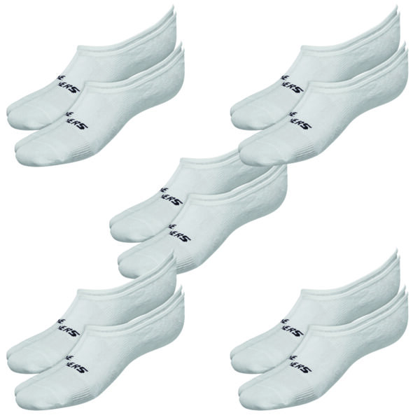 10 Paar Skechers Unisex Footies Mesh Ventilation Socken SK44008