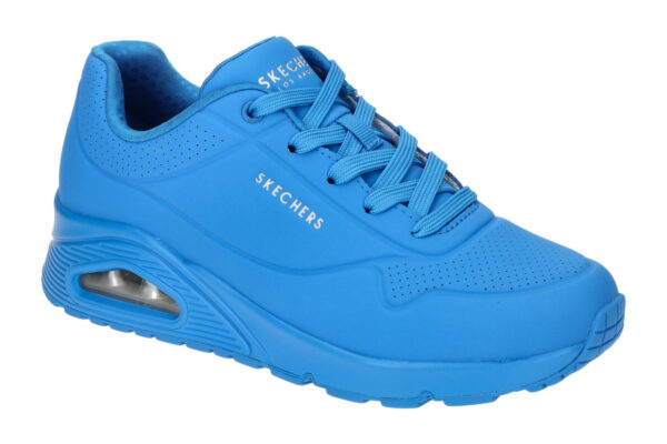 Skechers UNO 73667 BLU blau - sportliche Halbschuhe f?r Damen