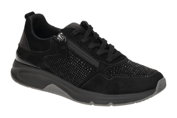 Gabor ROLLINGSOFT 56.897.87 schwarz - sportliche Halbschuhe f?r Damen