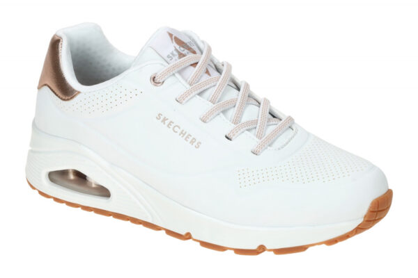 Skechers UNO 155196 WHT wei? - sportliche Halbschuhe f?r Damen