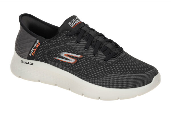 Skechers GO WALK FLEX 216505 BKOR dunkel-grau - sportliche Halbschuhe f?r Herren