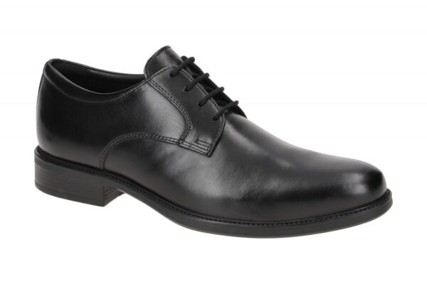 Geox Respira Carnaby D elegante Business Herrenschuhe in schwarz