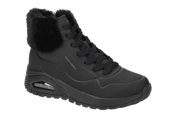 Skechers UNO 167274 BBK schwarz - Mid Cut Sneakers f?r Damen