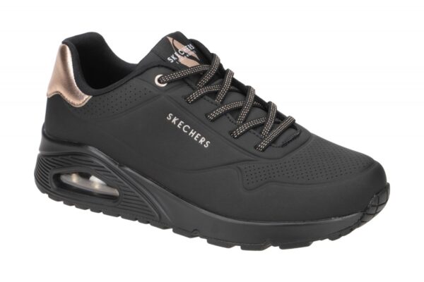 Skechers UNO 155196 BBK schwarz - sportliche Halbschuhe f?r Damen