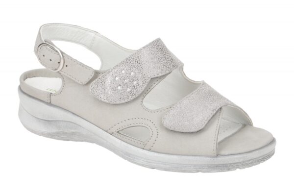 Waldl?ufer MERLE 811004 324 070 hell-grau - Sandalette f?r Damen