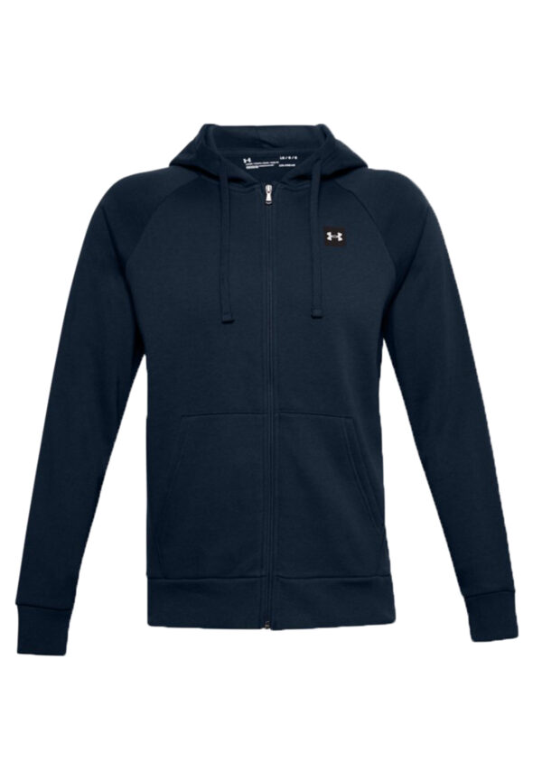 Under Armour Rival Fleece Hoodie Full Zip Herren Sweatjacke 1357111 navy