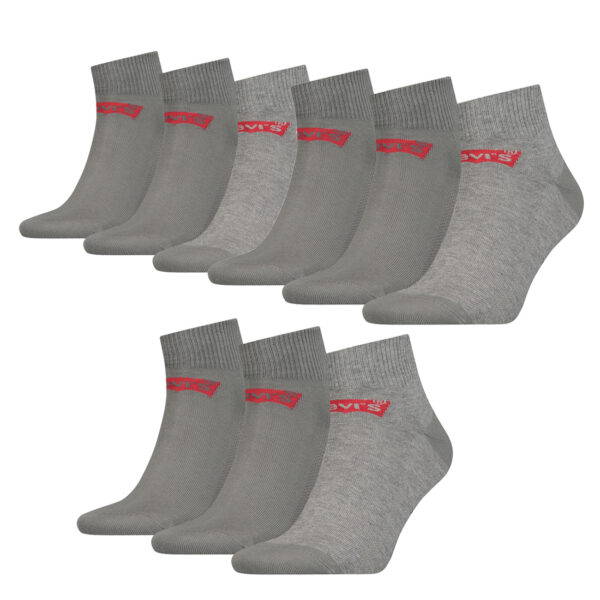 9 Paar Levis 168SF Mid Cut Unisex Socken Sneakersocken Strümpfe 903051001