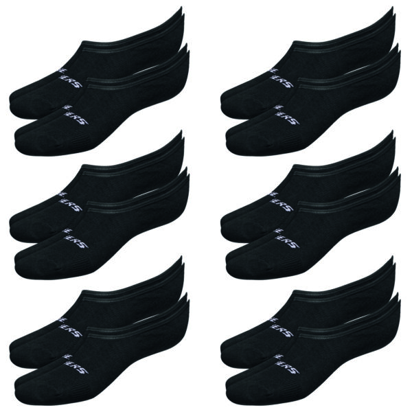 12 Paar Skechers Unisex Footies Mesh Ventilation Socken SK44008