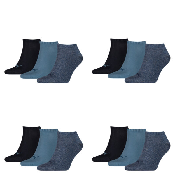 12 Paar Puma Sneaker Invisible Socken Gr. 35 - 49 Unisex für Damen Herren Füßlin...