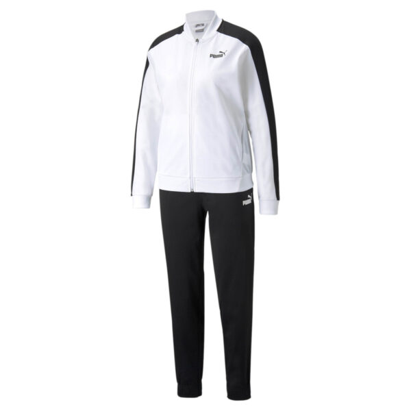 Puma Damen BASEBALL Tricot Suit CL Trainingsanzug Sportanzug 589135 Weiß