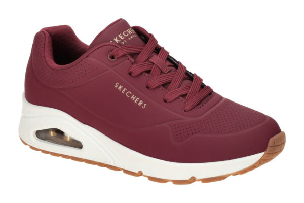 Skechers UNO 73690/BURG bordo - sportliche Halbschuhe f?r Damen