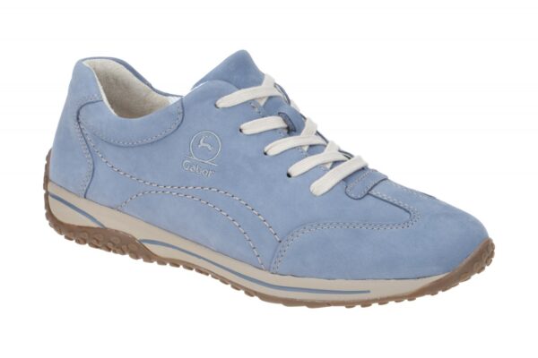 Gabor 66.385.16 hell-blau - bequeme Halbschuhe f?r Damen