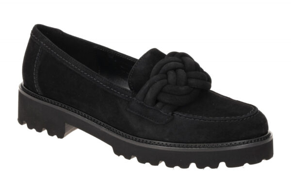 Gabor 55.246.17 schwarz - elegante Slipper f?r Damen