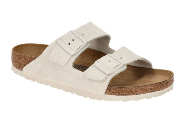 Birkenstock ARIZONA BS 1026817 wei? - bequeme Pantolette f?r Damen