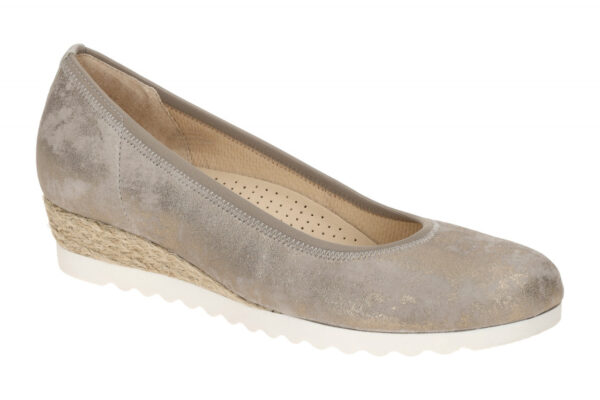 Gabor GENUA 62.641.95 grau - Ballerina - Halbschuhe - Slipper f?r Damen