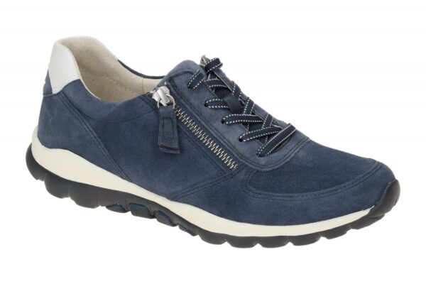 Gabor ROLLINGSOFT 66.968.26 hell-blau - bequeme Halbschuhe f?r Damen