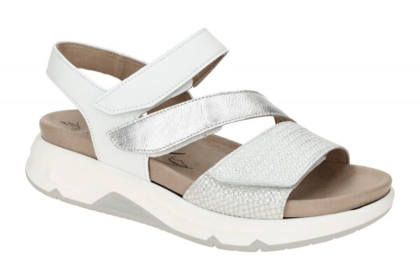 Gabor ROLLINGSOFT 66.882.51 silber - Sandalette f?r Damen