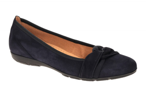 Gabor 04.165.16 dunkel-blau - Ballerina - Halbschuhe - Slipper f?r Damen