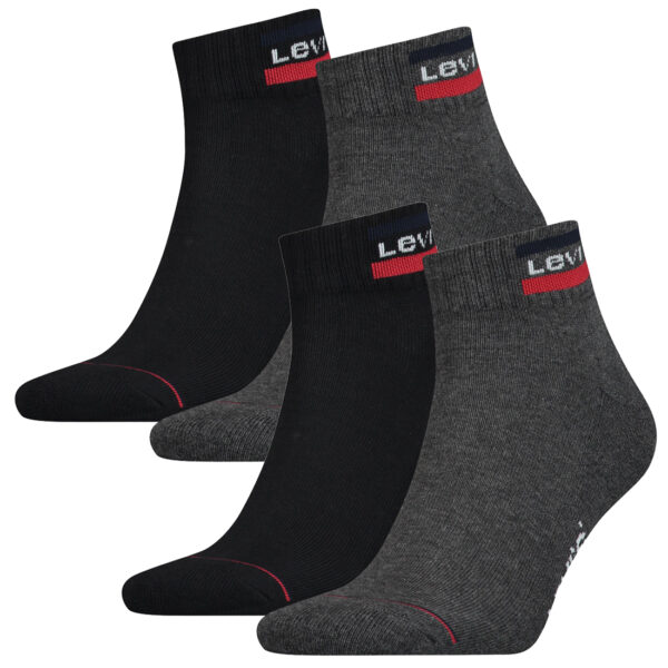 4 Paar Levis 144NDL Mid Cut SPRTWR L Unisex Socken Strümpfe 902011001