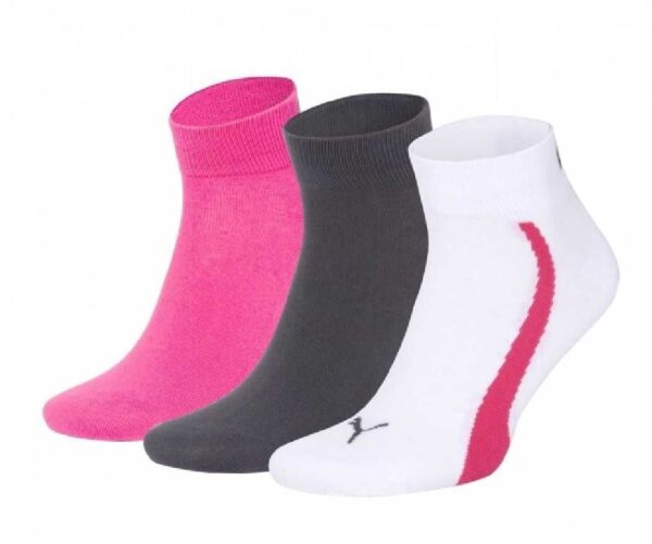 3 Paar Puma Sneaker Socken Quarter Gr. 35 - 46 Unisex für Damen Herren Füßlinge