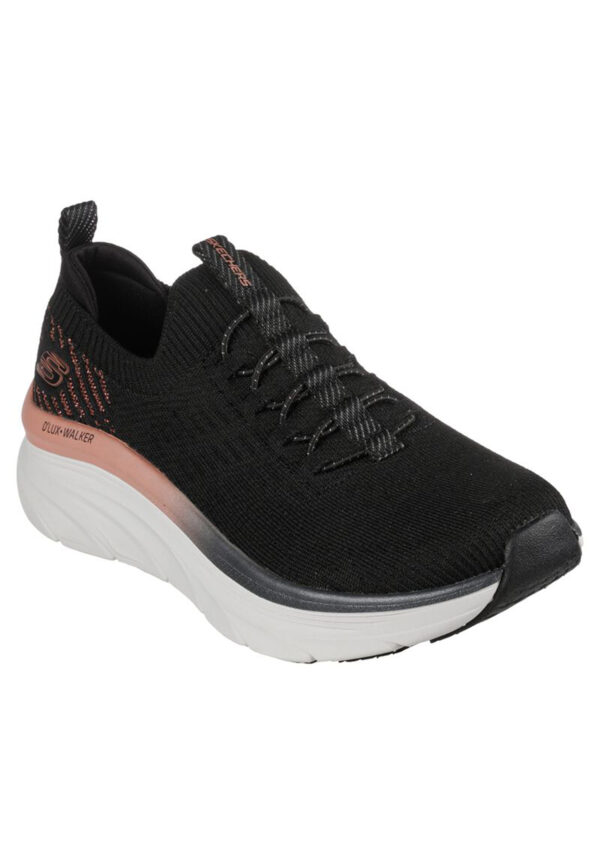 Skechers D´Lux Walker - LET IT GLOW Damen Sneaker 149366 Schwarz