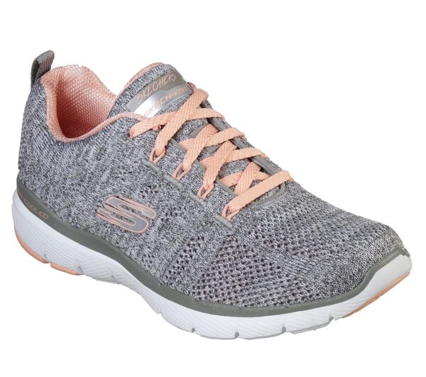 Skechers Sport Womens FLEX APPEAL 3.0 HIGH TIDES Sneakers Frauen Grau