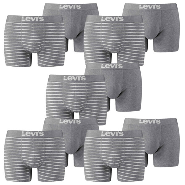 10er Pack Levis Men Vintage Stripe YD B Boxer Brief Boxershorts Unterhose Pant U...