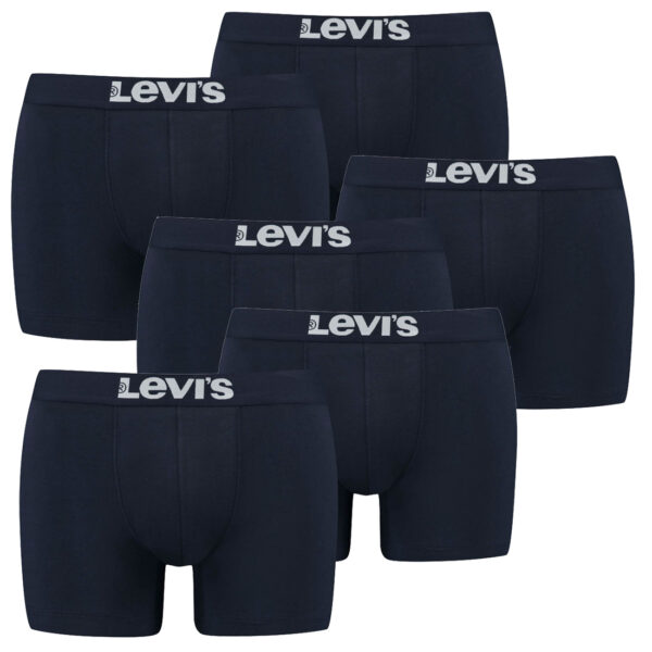 6er Pack Herren Levis Solid Basic Boxer Brief Boxershorts Unterwäsche Pants