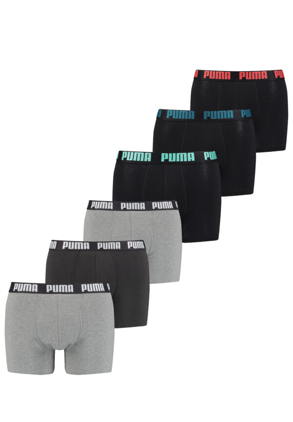 Puma Herren Cat Boxer Shorts Everyday Unterhose Pant Unterwäsche 6 er Pack