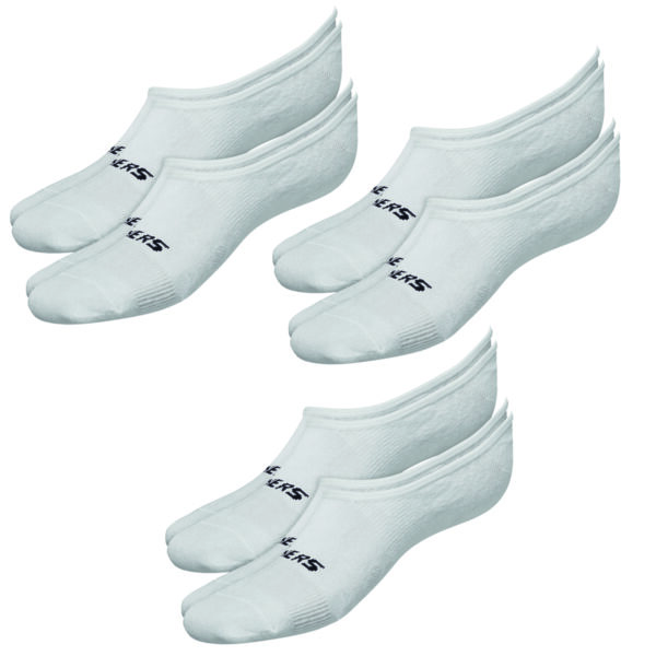 6 Paar Skechers Unisex Footies Mesh Ventilation Socken SK44008