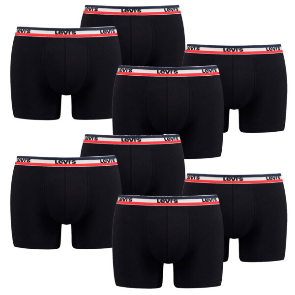 8er Pack Herren Levis SPRTSWR LOGO BOXER BRIEF Boxershorts Unterwäsche Pants