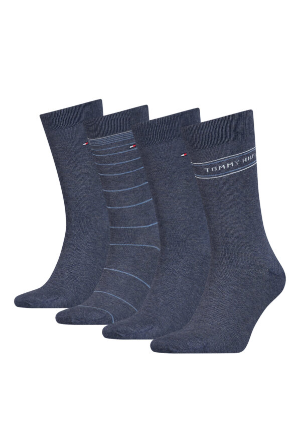 4 Paar Tommy Hilfiger Herren TH Men Giftbox 4P Gr. 39 - 46 Business Socken Gesch...