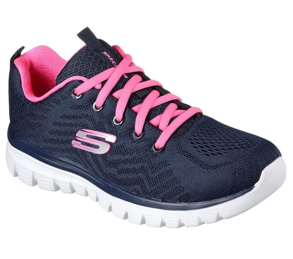 Skechers Sport Womens GRACEFUL GET CONNECTED Sneakers Frauen 12615 Blau