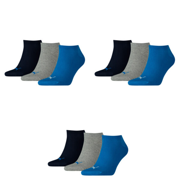 9 Paar Puma Sneaker Invisible Socken Gr. 35 - 49 Unisex für Damen Herren Füßling...