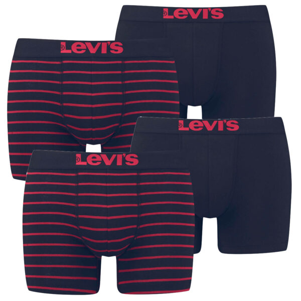 4er Pack Levis Men Vintage Stripe YD B Boxer Brief Boxershorts Unterhose Pant Un...