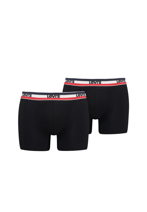 Levi's Sportswear Logo Herren Boxershorts Unterwäsche aus Bio-Baumwolle im 2er P...